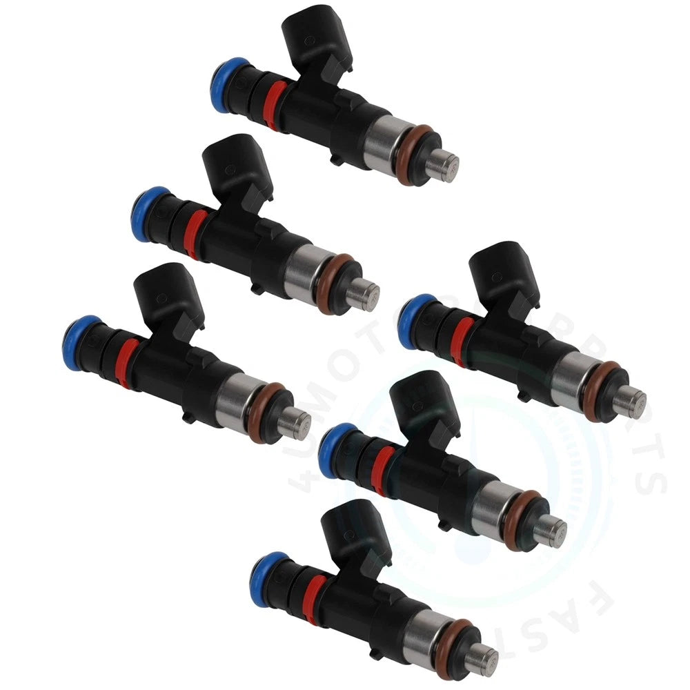 Set of 6 Fuel Injectors for Saturn Outlook (2007–2008) 3.6L V6