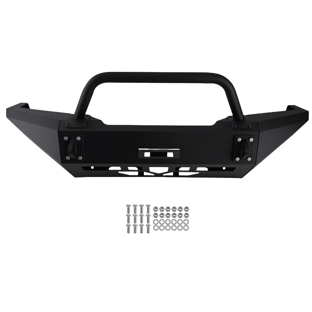 Front winch bumper with bull bar for Dodge Ram 1500 (1994–2002) Powder Coated
