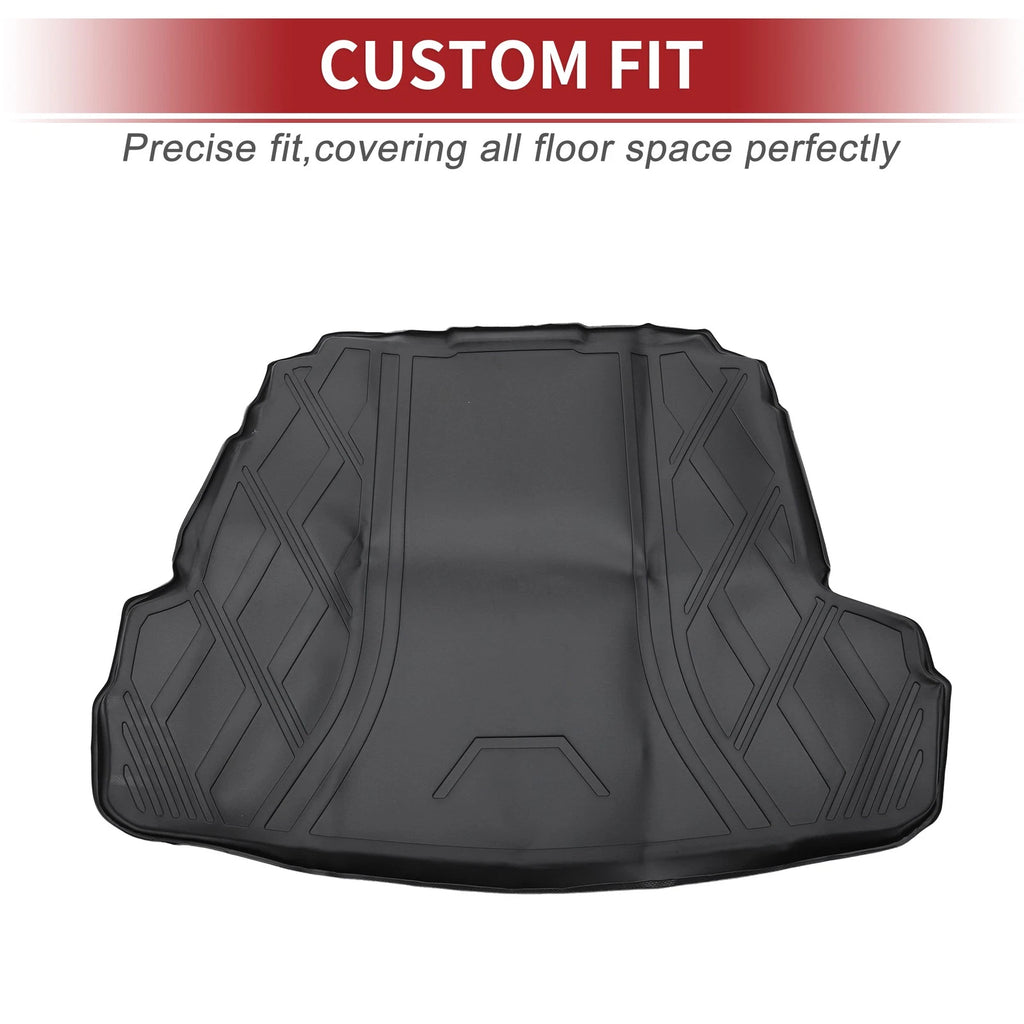 Cargo Liner Rear Trunk Mat for Hyundai Sonata (2011–2014) TPE Diamond Pattern