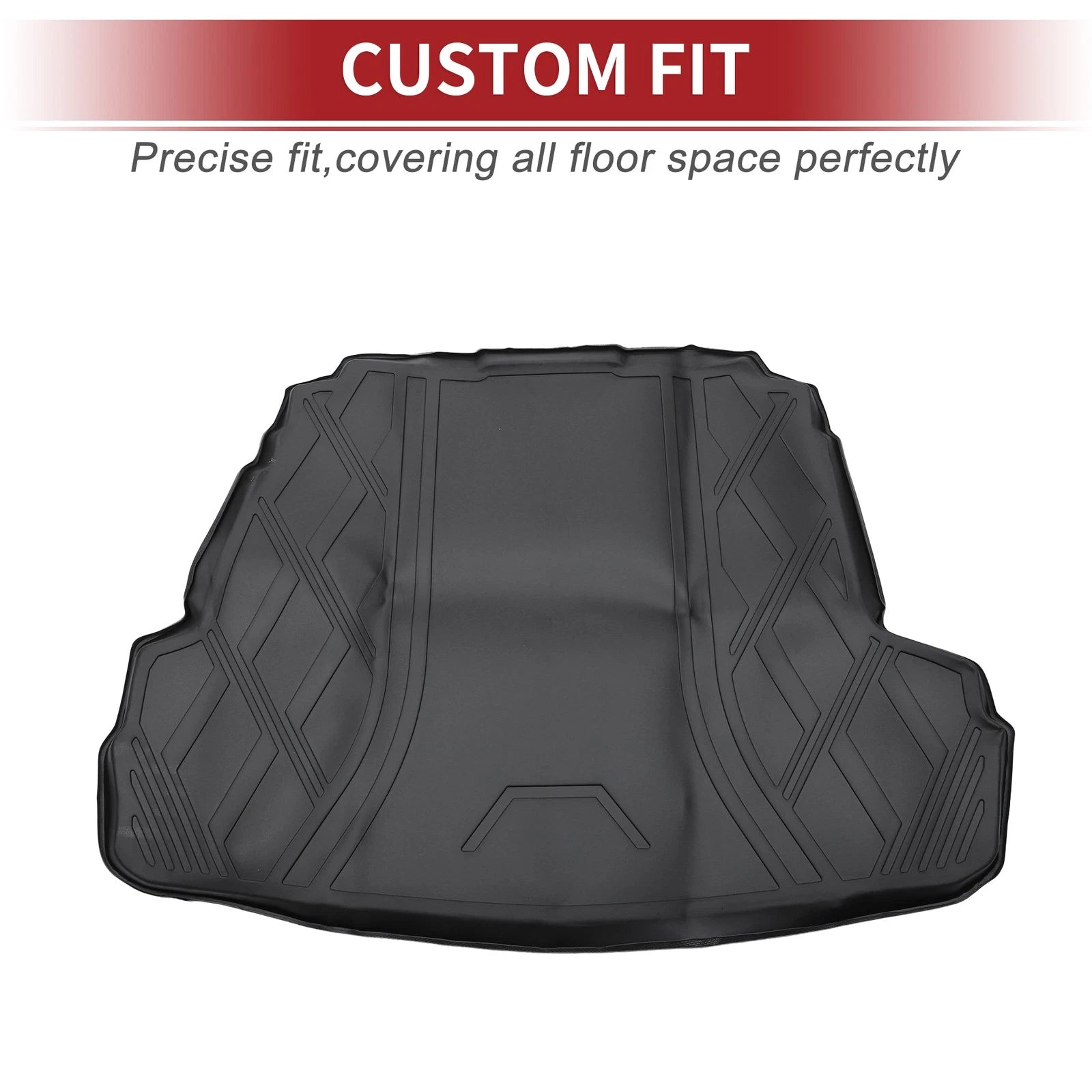 Cargo Liner Rear Trunk Mat for Hyundai Sonata (2011–2014) TPE Diamond Pattern