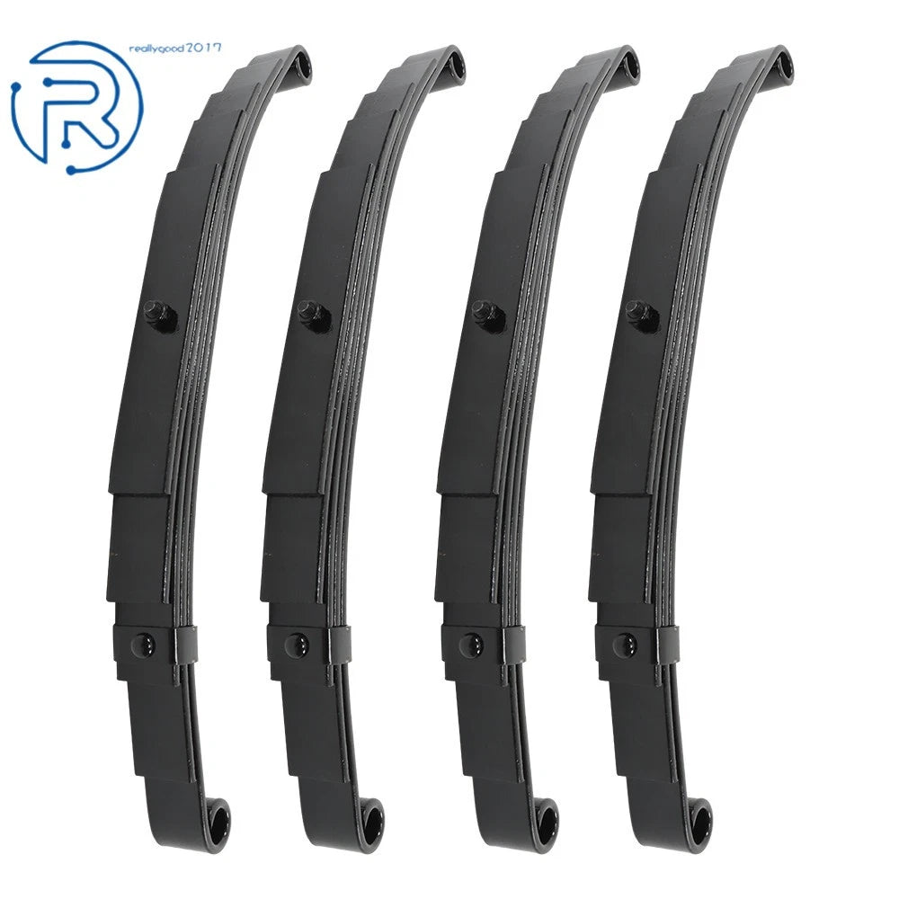 Set of 4 Leaf Springs for 6000 lbs Trailer Axle (5 Leaf Double Eye)
