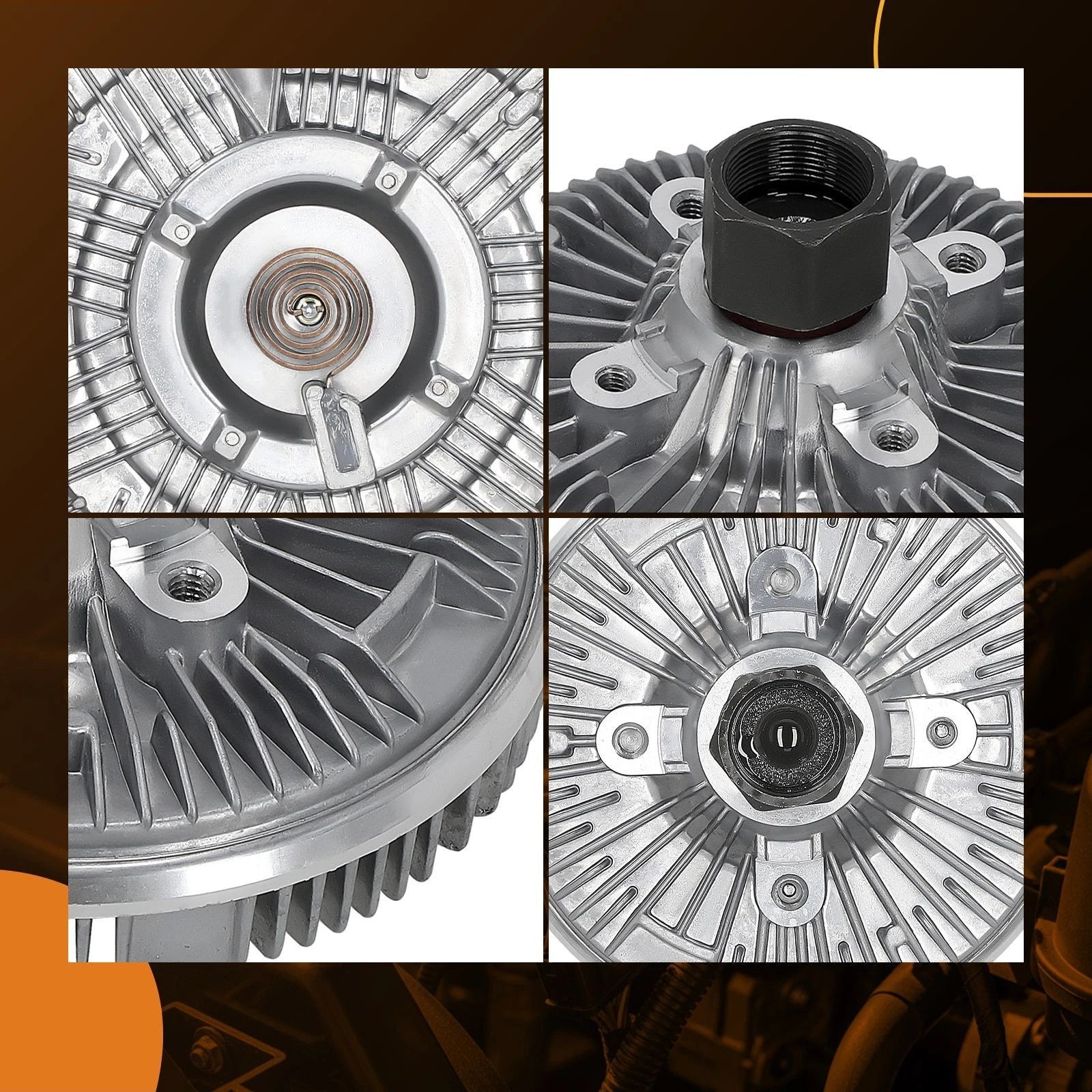Cooling Fan Clutch for Dodge Ram 1500/2500/3500 (1994–2002) F81Z8A616AA F85Z8A616AA