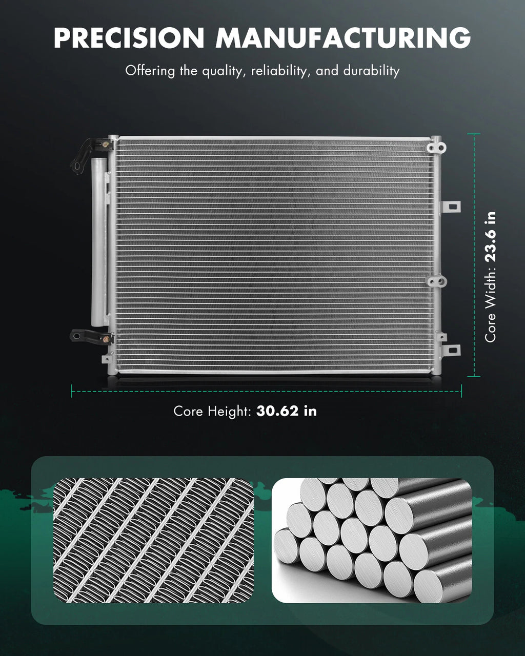 A/C Condenser 4361 for Jeep Cherokee (2014–2018) 2.4L L4
