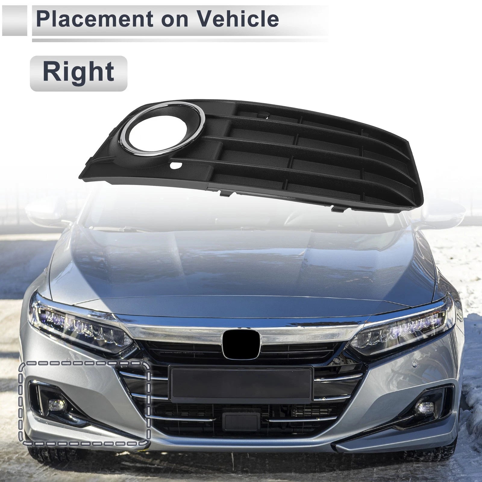 1 Pc Fog Light Grill for Audi A4 (2009–2011) No. 8KD807682