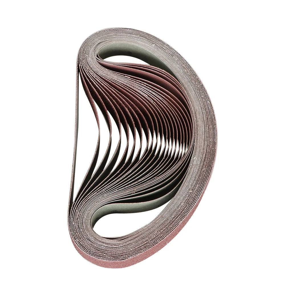 Set of 24 Sanding Belts for Belt Sander (30 in, Grit 60-400)