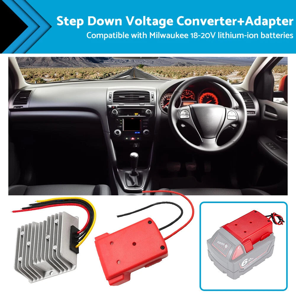 Voltage Converter for Milwaukee Battery Dock DIY Adapter