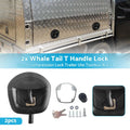 2X Whale Tail T Handle Lock Latch Compression Lock for Ute Canopy Trailer Toolbox