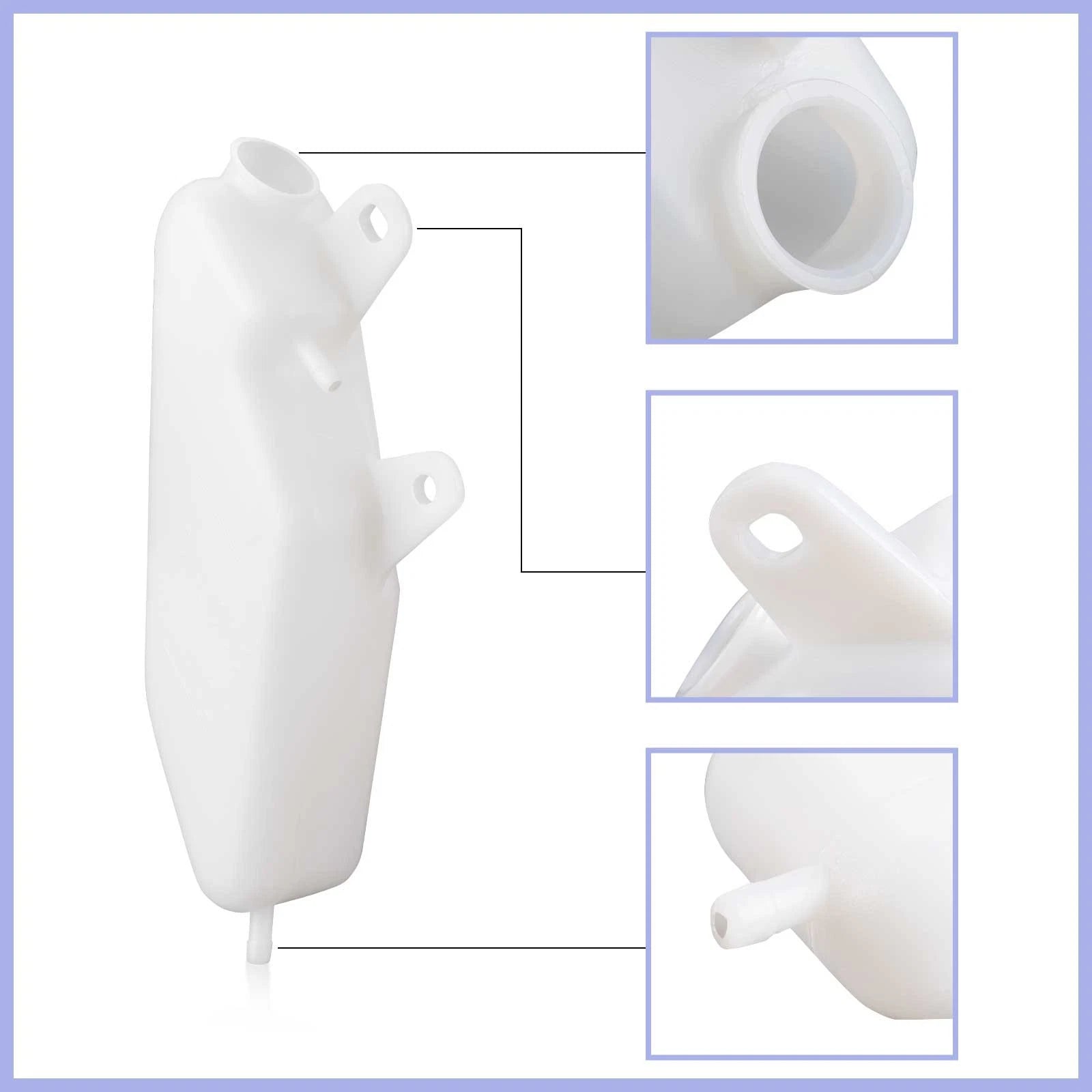 Overflow Coolant Recovery Tank + Cap for Yamaha Raptor 660R (2001–2005) 3LD-21871-00-00
