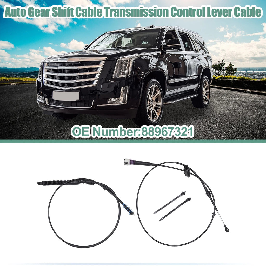 Set of 2 Auto Transmission Control Lever Cables for Chevrolet Suburban (No.88967321)
