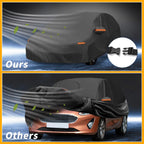 Waterproof Car Cover for Ford Fiesta Hatchback (2011–2023) Black Aluminum Film