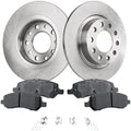 Rear Brake Disc Rotors and Pads Kit for Dodge Dart (2015–2016)