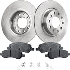 Rear Brake Disc Rotors and Pads Kit for Dodge Dart (2015–2016)