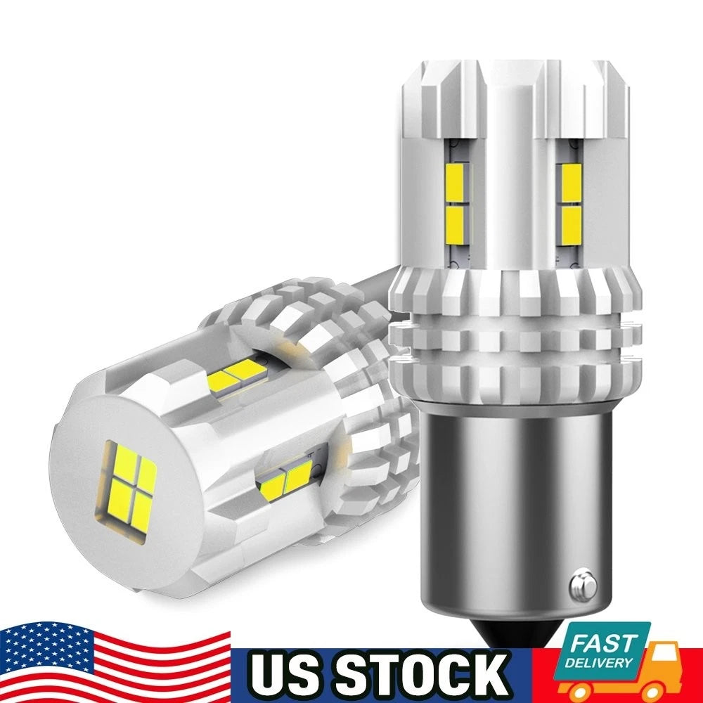 1156 BA15S P21W 2800 Lumens LED Backup Reverse Light Super White 6000K