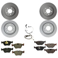 Hella Front Rear Rotors Low-Met Disc Brake Pad Kit for BMW Z4 E85 E86 (2006–2008)