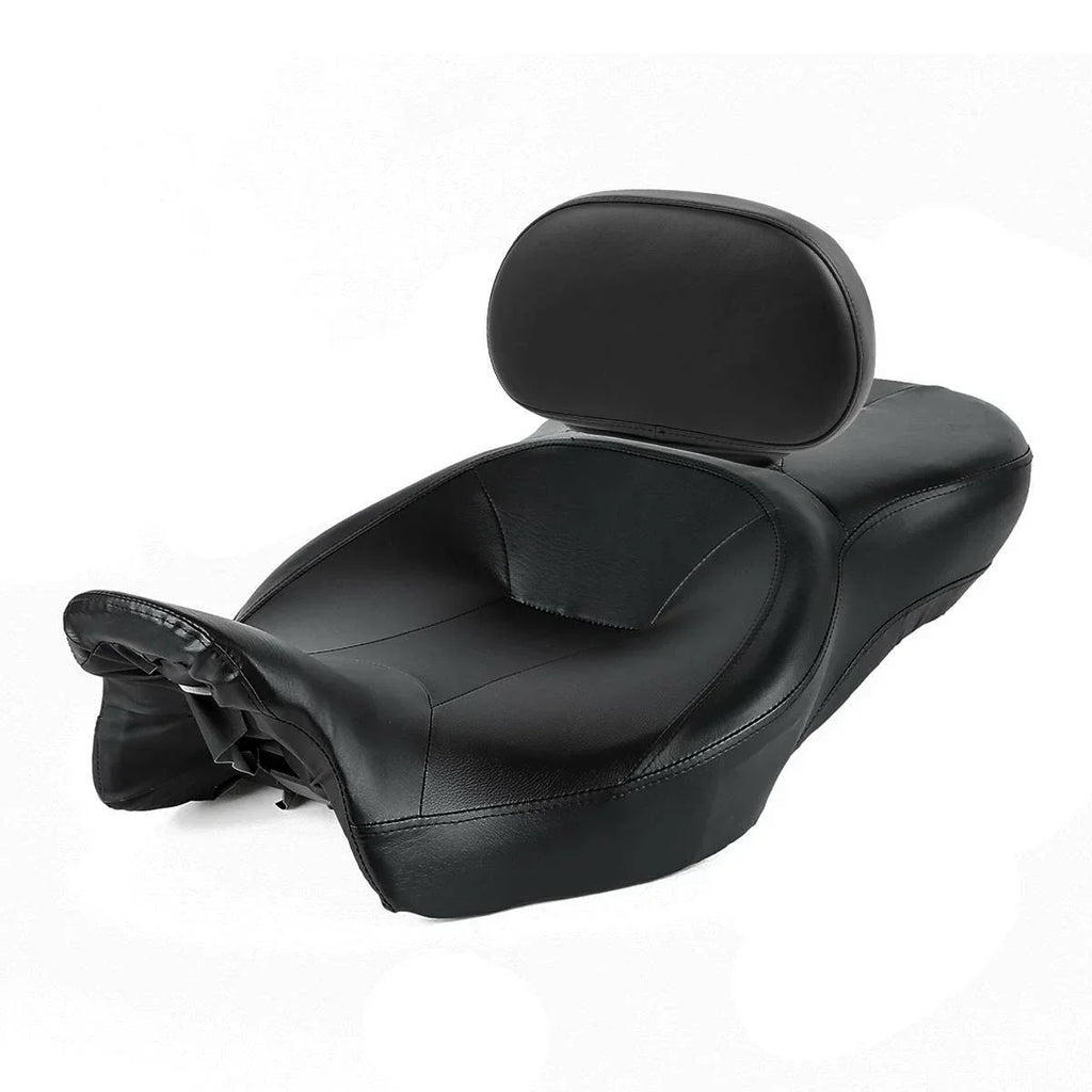 Black Rider Driver Passenger Seat Backrest for Harley Touring Glide (09-23)