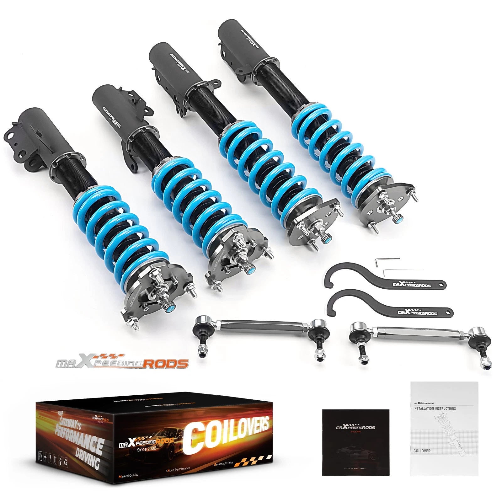 Coilovers Shocks + Springs Kit for Toyota Venza FWD (2009–2015)