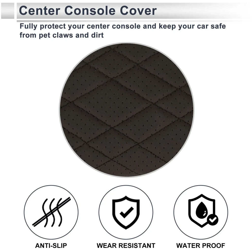 Center Console Cover with Storage Bag for BMW 7 Series Deep Brown (2016 - 2022)