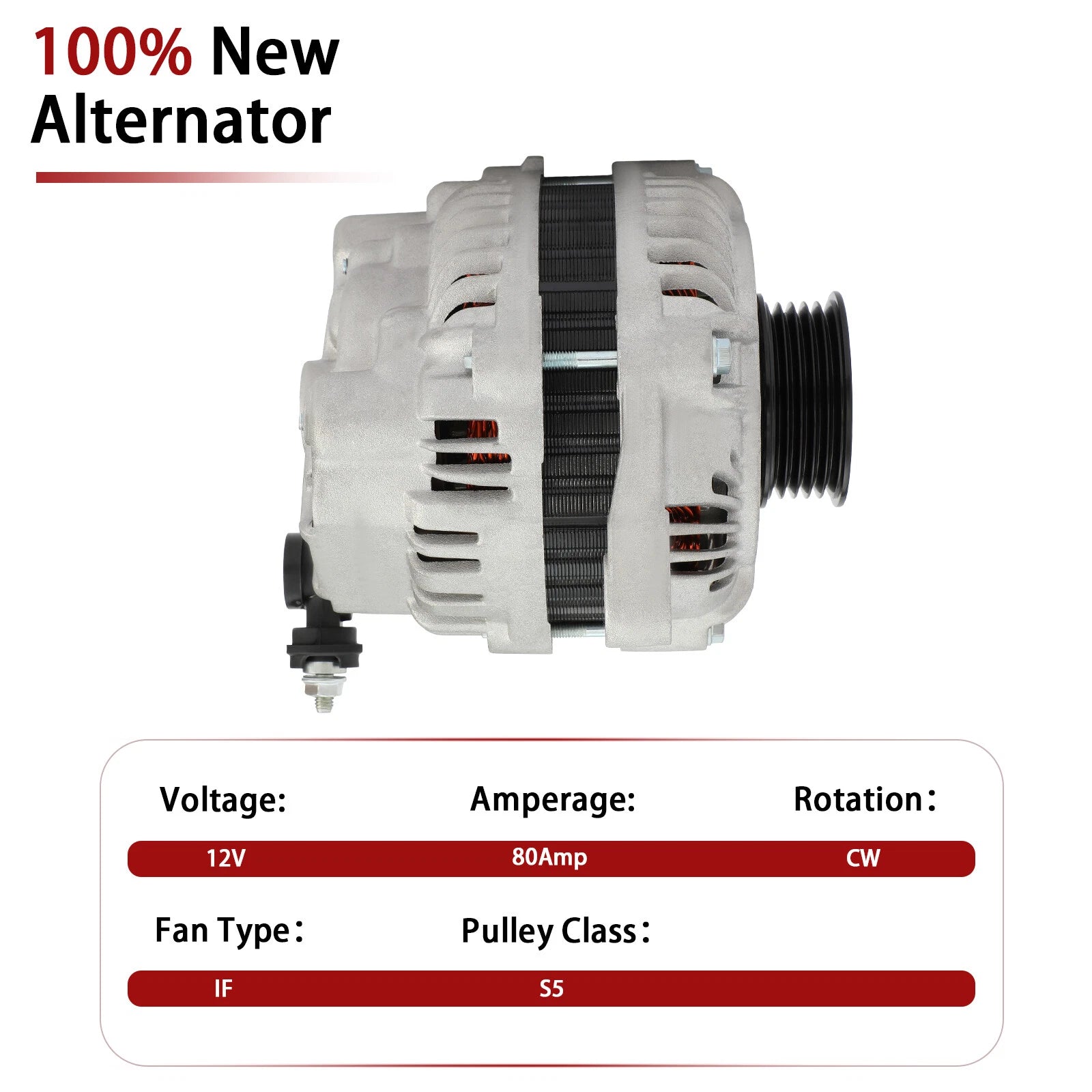 Alternator for Suzuki SX4 (2007-2009) 80Amp
