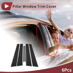 Set of 4 Door Pillar Window Trim for Lexus IS (1999–2006) Black