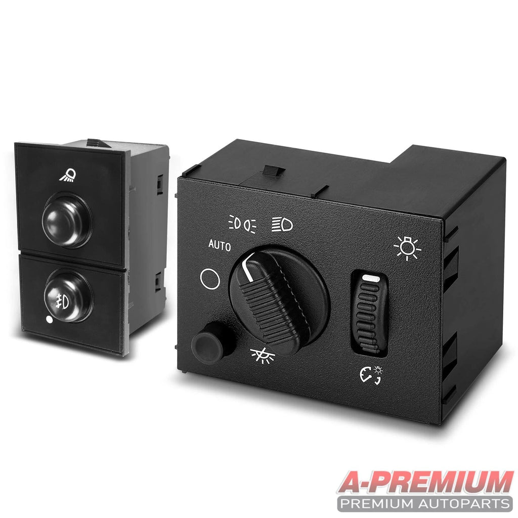 2X Fog Light Switch & Headlight Switch for Cadillac Chevy GMC Sierra