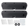 Aluminum Valve Covers for Ford 289 302 351W 5.0L (1962–1985) Black Finned