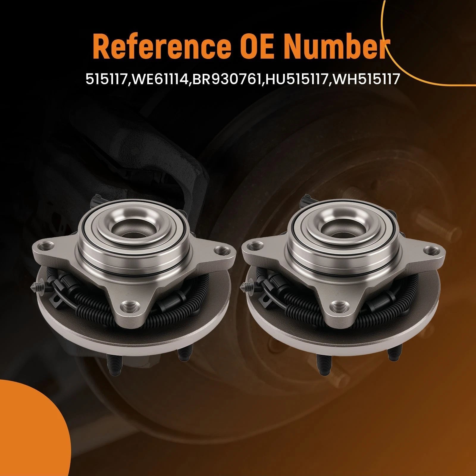 Front Wheel Hub Bearing Set for Ford F-150 (2009-2010)