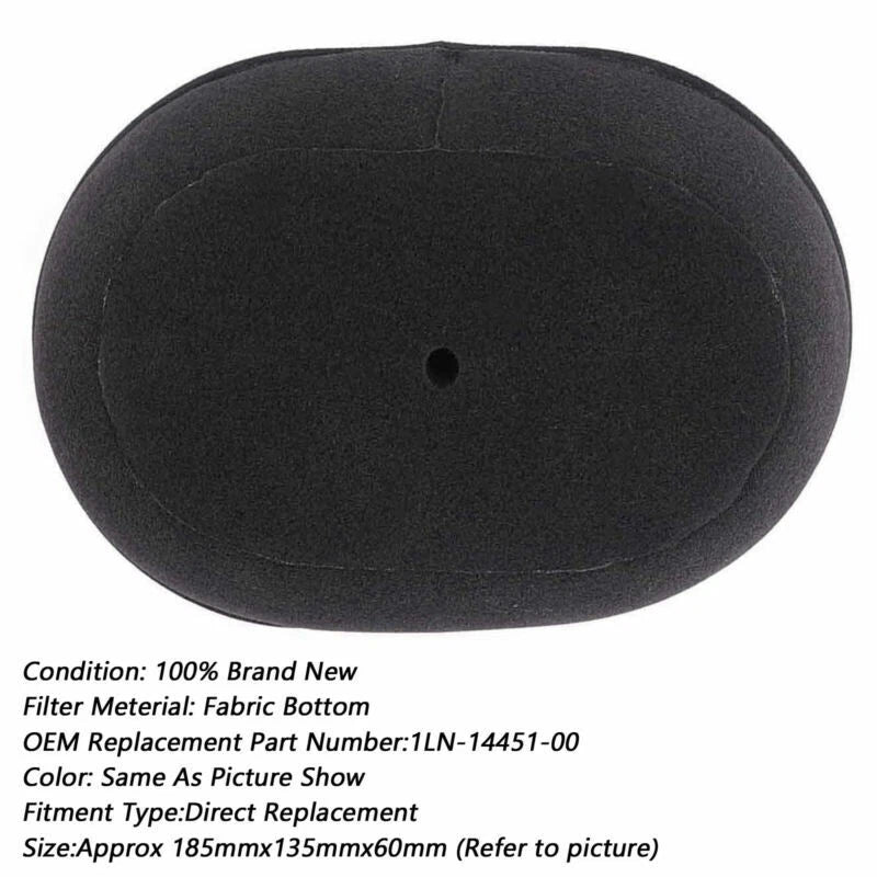 Foam Air Filter Cleaner for Yamaha WR250R TT350 TTR250 WR250X (2007–2023)
