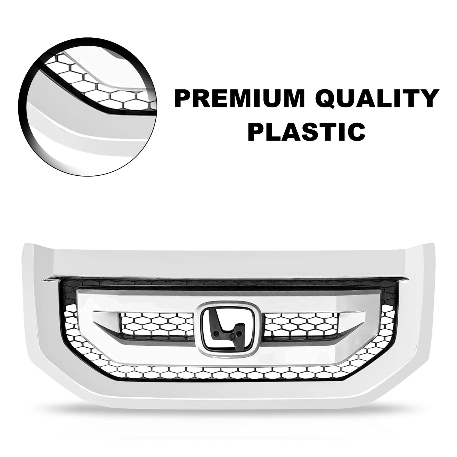 Front Bumper Upper Grille for Honda Pilot (2009-2011)