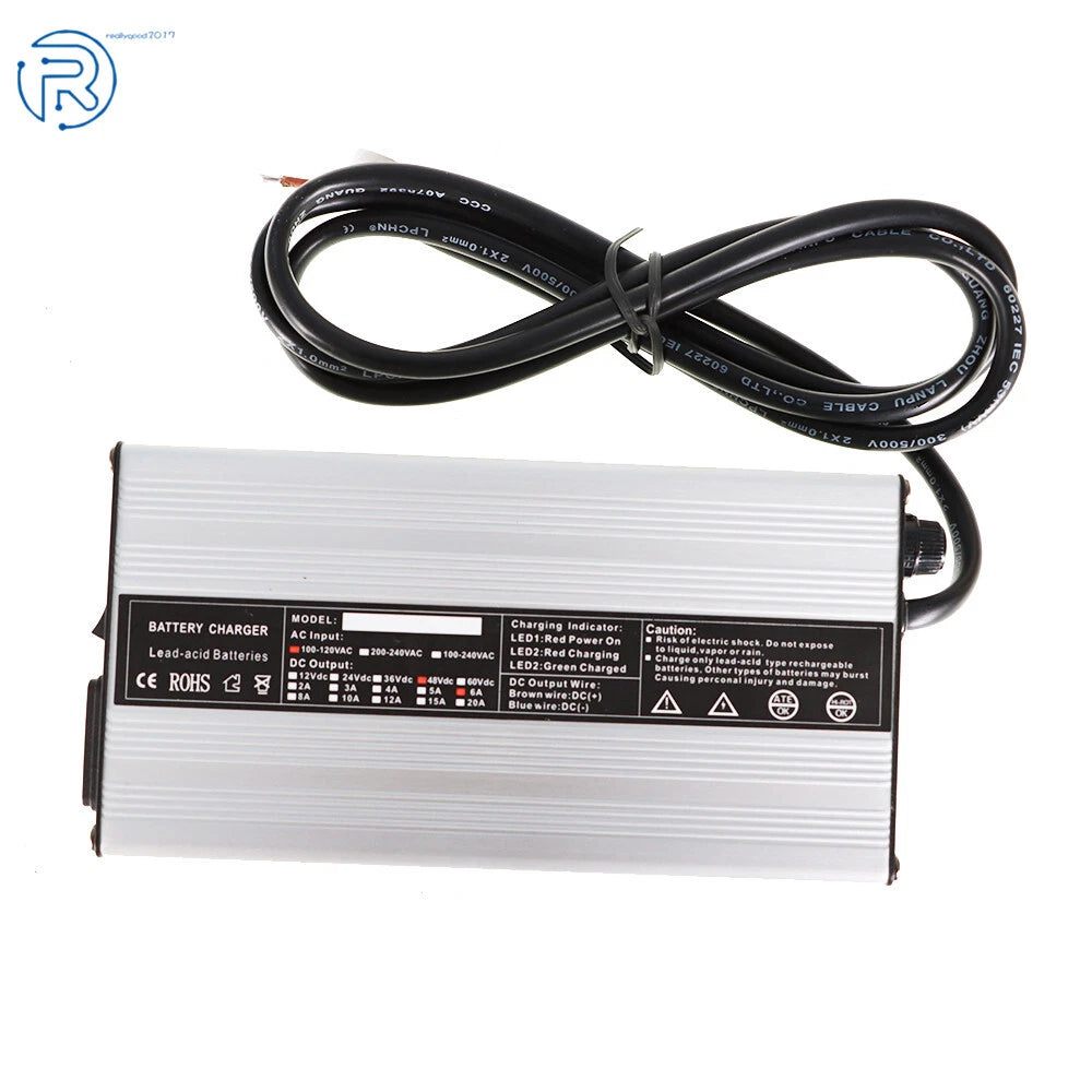 48V 6A Golf Cart Battery Charger for Yamaha EZGO TXT Club Car DS (2000–2023)