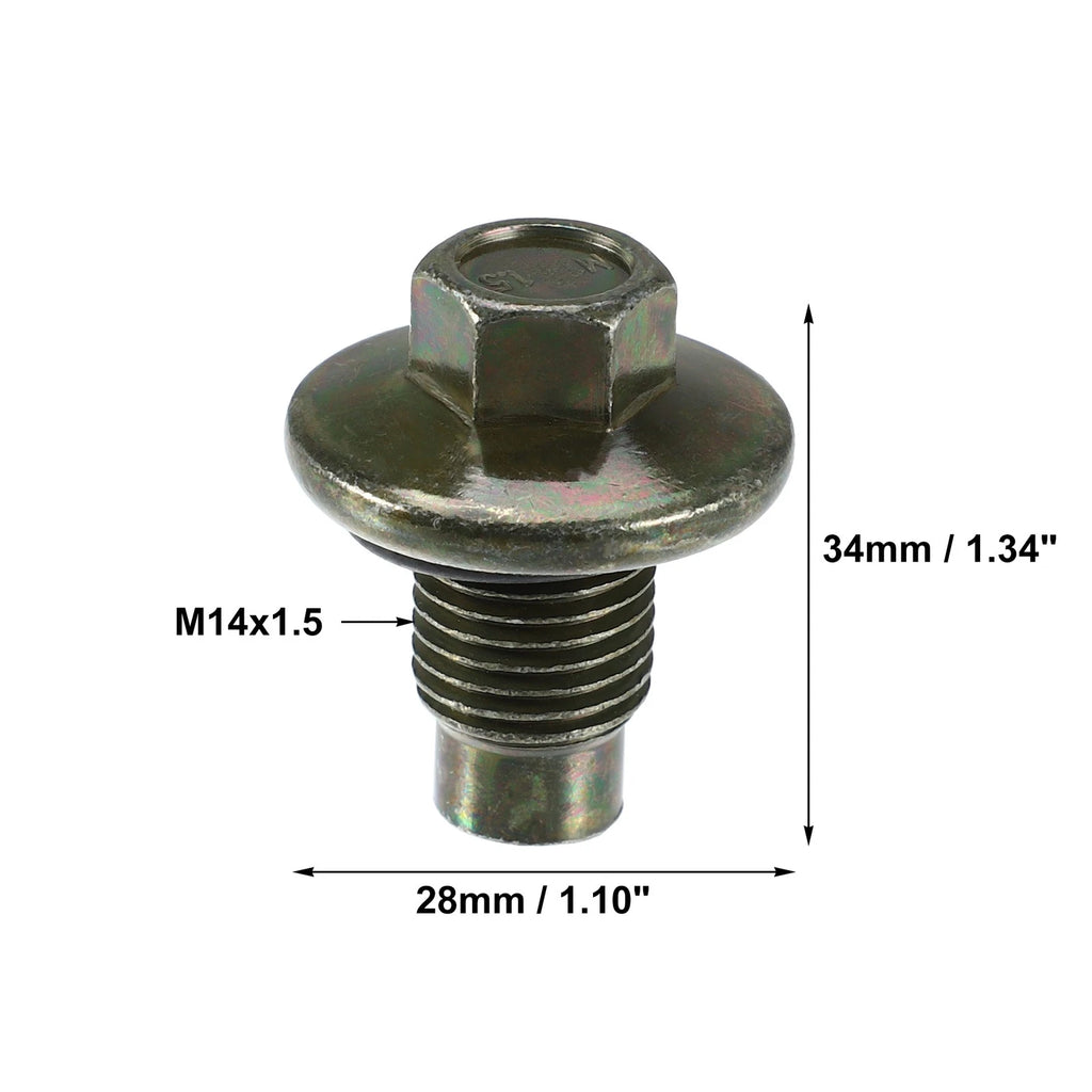 Set of 1 M14x1.5 Oil Drain Plug with Washer 1013938 for Ford