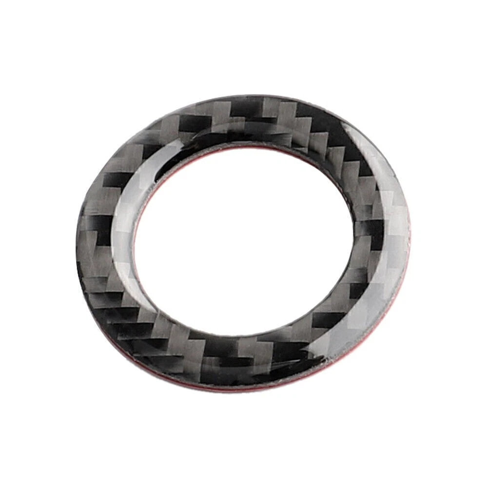 Carbon Fiber Start Stop Switch Ring Trim Cover for Ford Mustang (2009–2013)
