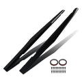 Set of 2 Black Side Skirt Extensions for Chevy Camaro SS LS LT (2010–2015)