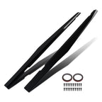 Set of 2 Black Side Skirt Extensions for Chevy Camaro SS LS LT (2010–2015)