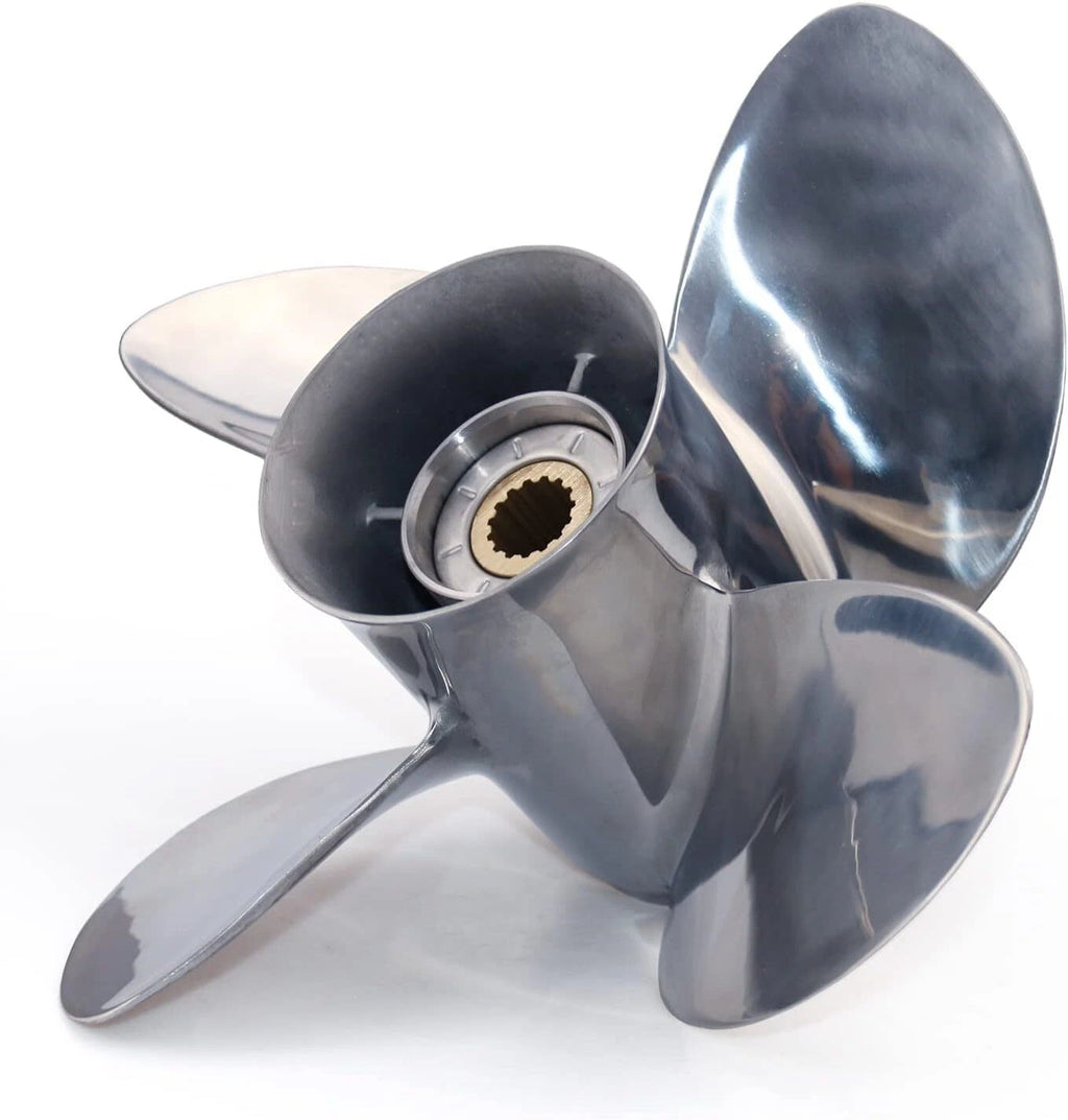 Stainless Steel Propeller for Mercury 40-140HP (15 Tooth, 4 Blades)