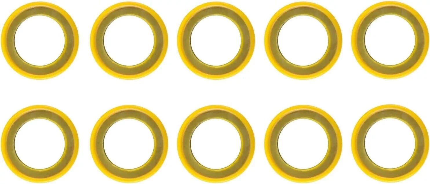10Pcs Gear Case Lube Oil Drain Plug Washer Gasket for Mercury Mercruiser (N/A)
