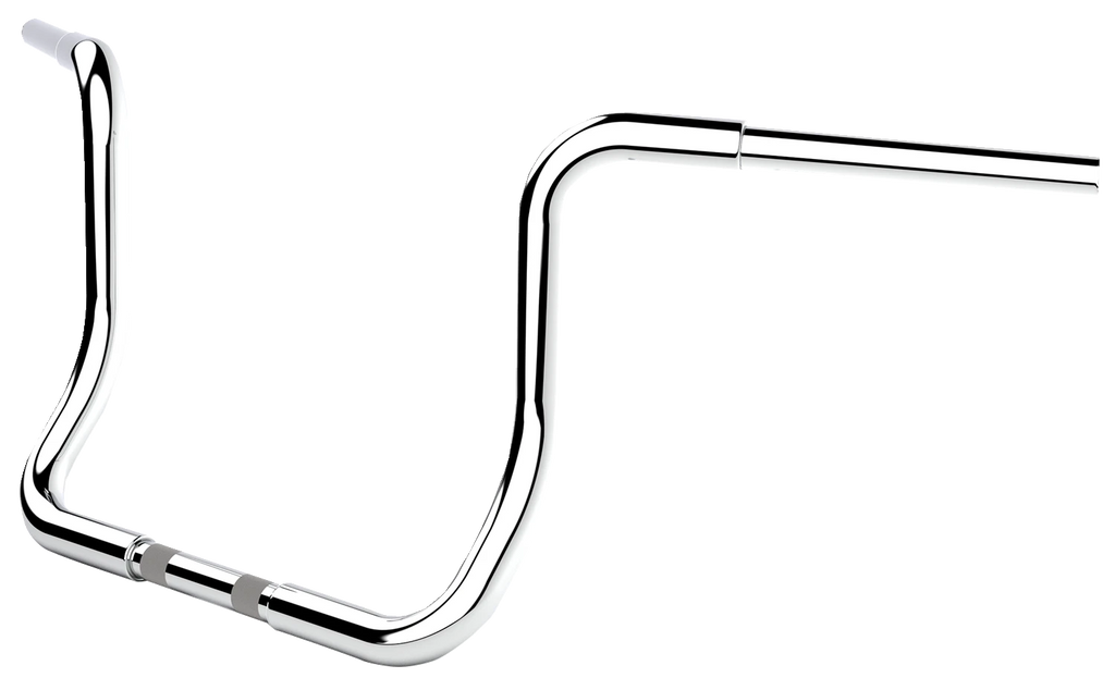 12" Chrome Twin Round Handlebar for LA Choppers (LA-7325-12C)