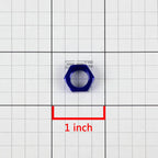 3AN Bulkhead Blue Aluminum Anodized Nut Sealing Locking Fitting Adapter