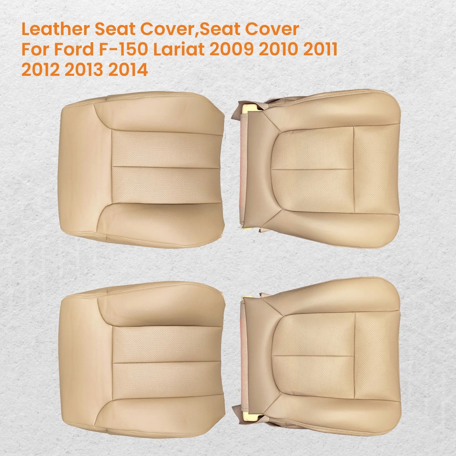 Leather Seat Cover for Ford F-150 (2011–2014) Tan