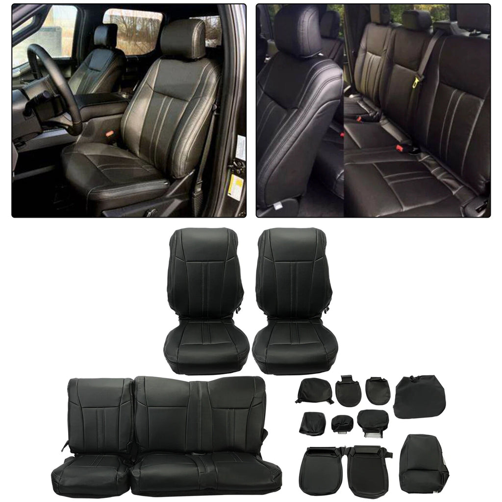 Complete Set of Front & Rear Seat Covers for Ford F-250 Super Cab (2017–2022)