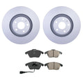 Hella Front Rotors & Akebono EURO Ceramic Brake Pads Kit for Audi TTS Quattro (2009–2015)