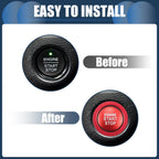 Set of 1 Engine Start Stop Button Cover for Toyota  Red