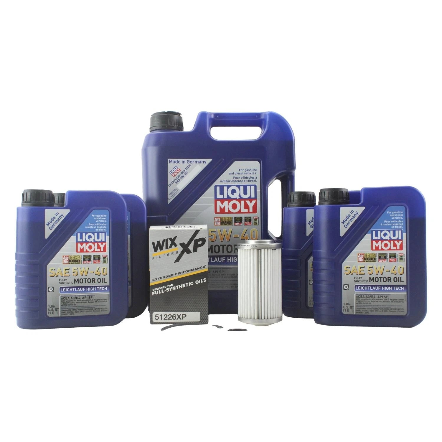 Engine Oil Change Kit 9L Liqui Moly 5W40 for Mercedes W211 W220 (2003–2010)