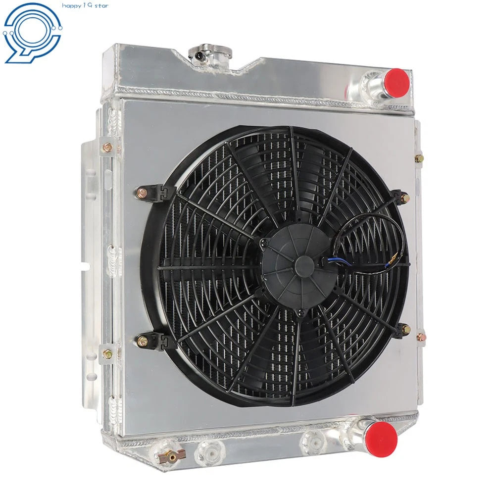 3 Row Aluminum Radiator with Fan Shroud for Ford Mustang Falcon (1960–1966)