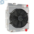 3 Row Aluminum Radiator with Fan Shroud for Ford Mustang Falcon (1960–1966)