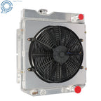 3 Row Aluminum Radiator with Fan Shroud for Ford Mustang Falcon (1960–1966)