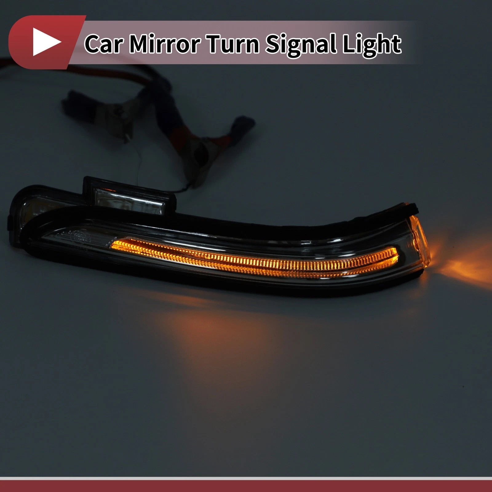 Mirror Turn Signal Light for Hyundai Creta IX25 (2015–2020) No. 87613C9000 Left Black Clear