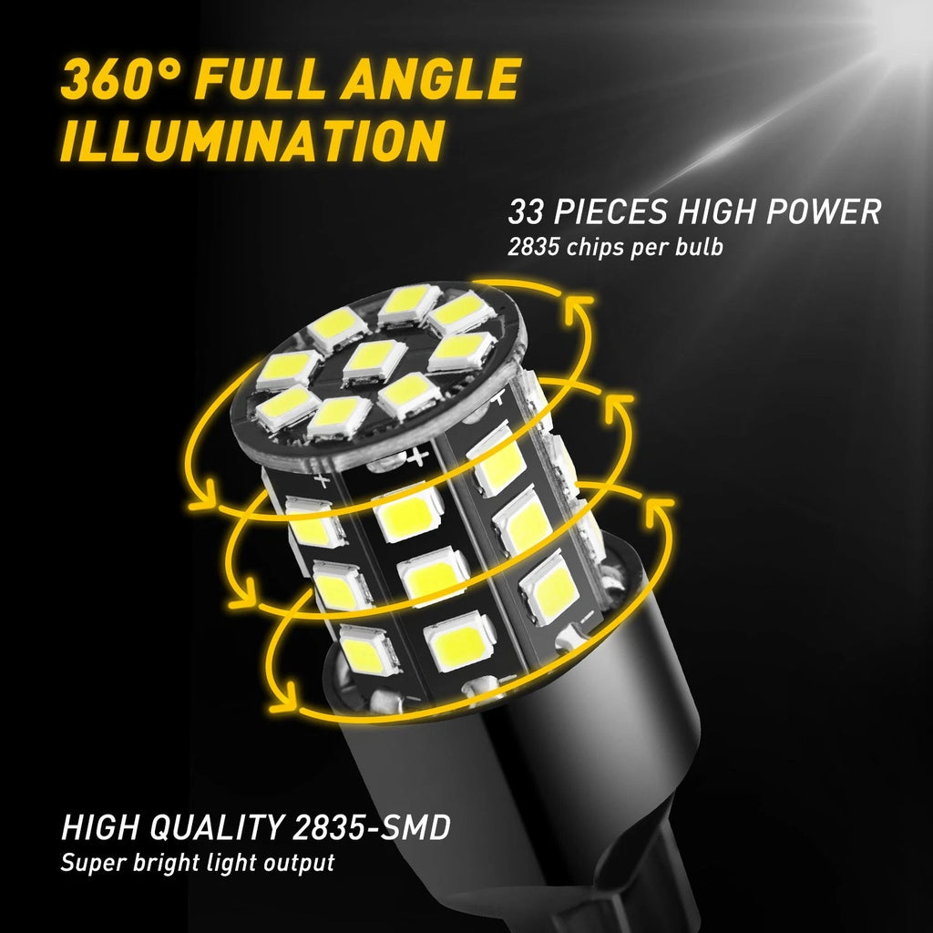 Set of 2 LED Reverse Lights for Ram 1500 2500 3500 (2014–2019) 7443/7440