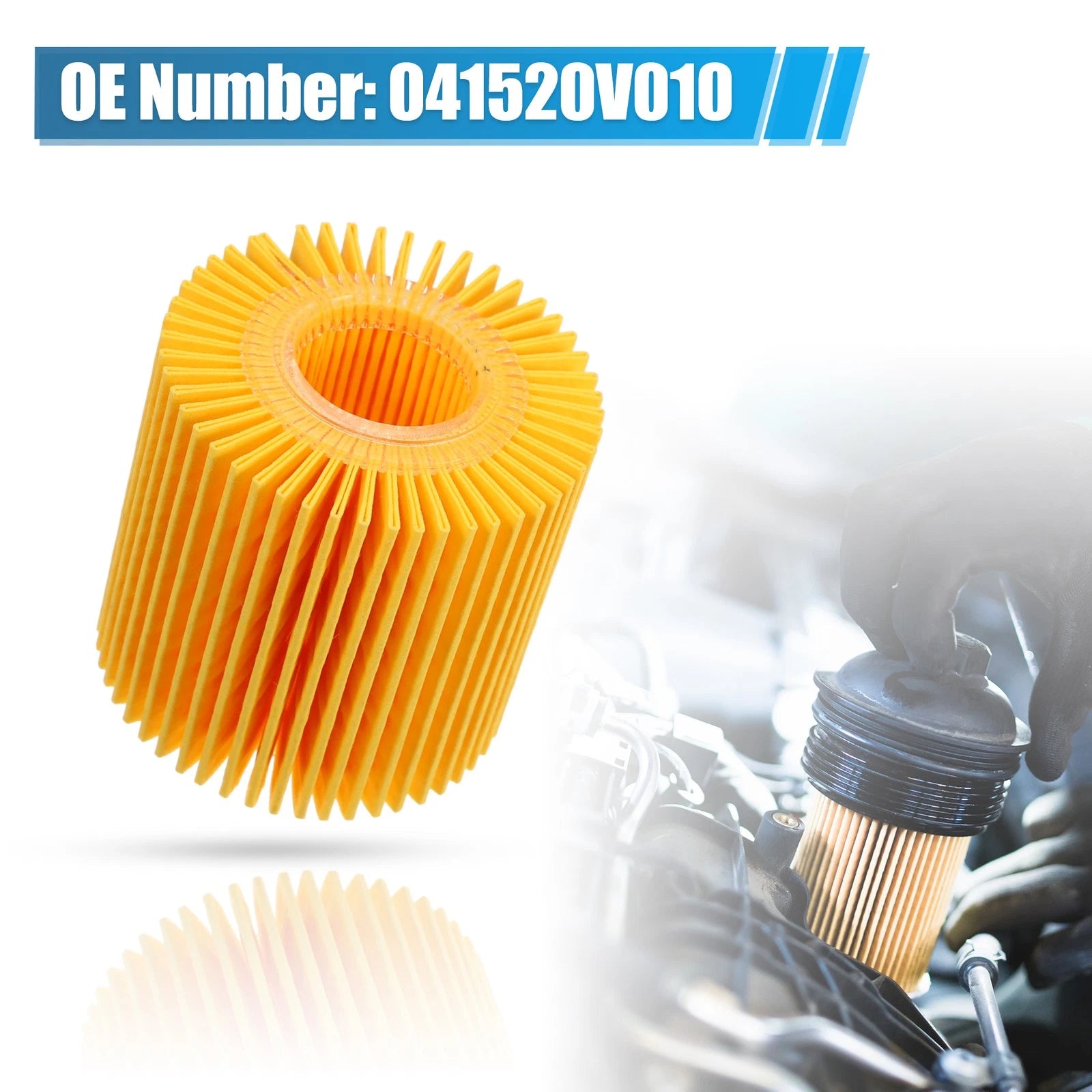 Set of 5 Engine Oil Filters 04152-YZZA1 04152-31090 04152-YZZG1 for Toyota Avalon 