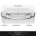 Chrome Front Bumper Face Bar w/ Fog Light Holes for Ford F-250 F-350 (2020–2022)
