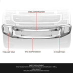 Chrome Front Bumper Face Bar w/ Fog Light Holes for Ford F-250 F-350 (2020–2022)
